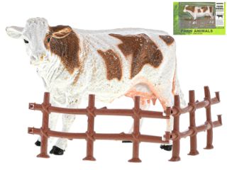 Obrázek z Kráva 13cm s ohradou v krabičce  